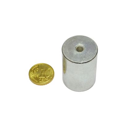 AINiCo-cilindermagneet met inwendige schroefdraad 25 mm | null