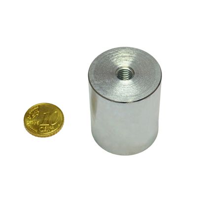 AINiCo-cilindermagneet met inwendige schroefdraad 32 mm | null