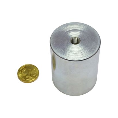 AINiCo-cilindermagneet met inwendige schroefdraad 40 mm | null