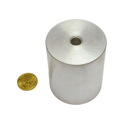 AINiCo-cilindermagneet met inwendige schroefdraad 50 mm | null