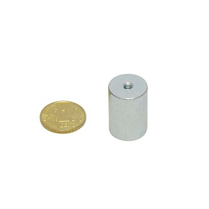 neodymium cilindermagneet met inwendige schroefdraad 16 mm | 20 mm