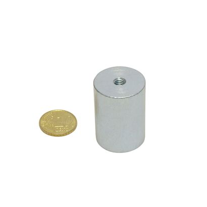 neodymium cilindermagneet met inwendige schroefdraad 25 mm | 35 mm