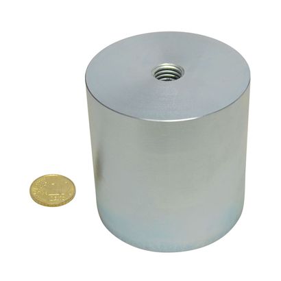 neodymium cilindermagneet met inwendige schroefdraad 63 mm | 65 mm