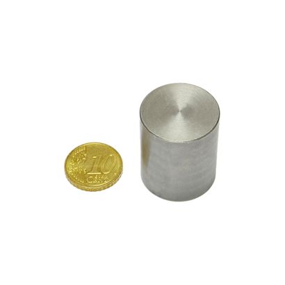 AINiCo-cilindermagneet met gladde behuizing 25 mm