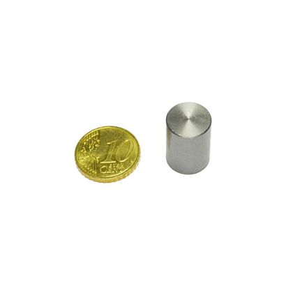 neodymium cilindermagneet met gladde behuizing 13 mm