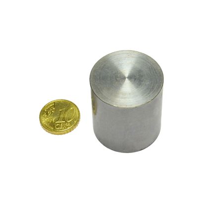 neodymium cilindermagneet met gladde behuizing 32 mm