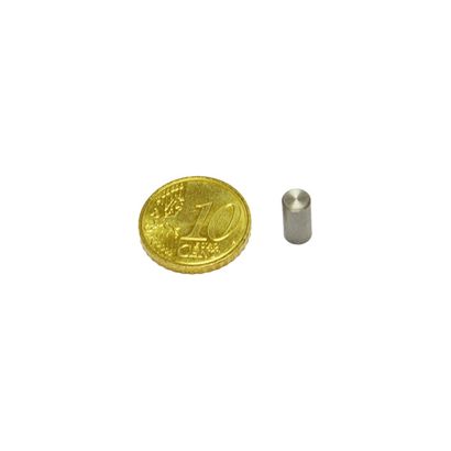 neodymium cilindermagneet met gladde behuizing 5 mm