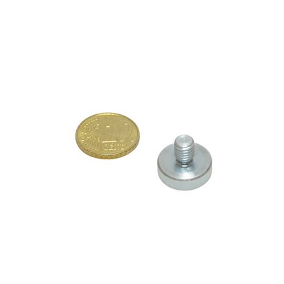 neodymium potmagneet met schroefdraad 16 mm | M6x8 mm