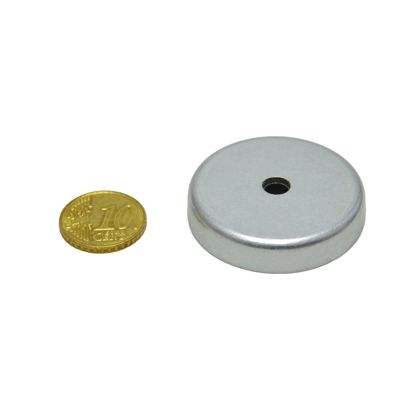 ferriet potmagneet met verzonken boorgat 40 mm | null