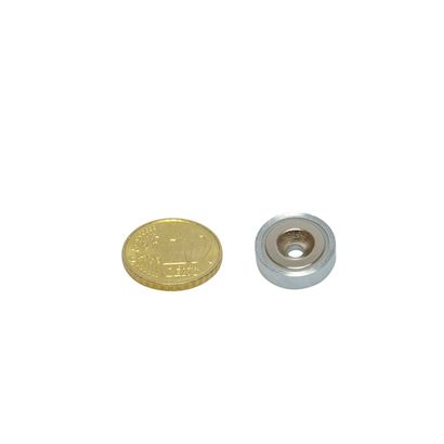 Magneet met verzonken gat/potmagneet, neodymium 16 mm | 7,7 kg | null