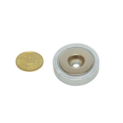 Magneet met verzonken gat/potmagneet, neodymium 32 mm | 31,7 kg | null