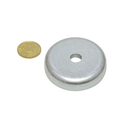 Magneet met verzonken gat/potmagneet, neodymium 47 mm | 75,6 kg | null