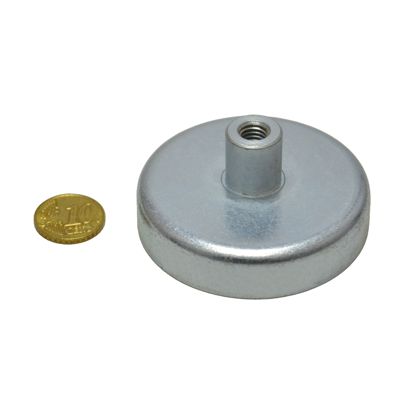 ferriet potmagneet met draadbus 63 mm | 30 mm | null
