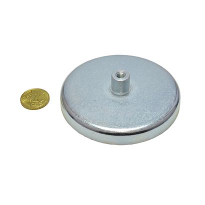 ferriet potmagneet met draadbus 80 mm | 21,5 mm | null