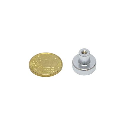 Magneet met draadbus, neodymium 13 mm | null
