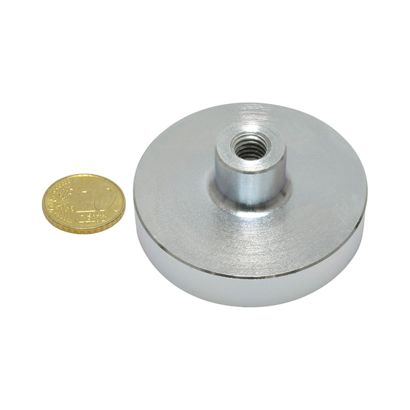 Magneet met draadbus, neodymium 50 mm | null