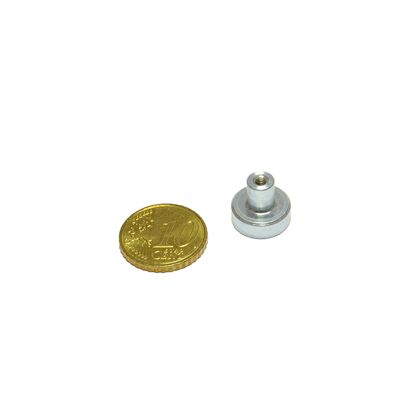 SmCo-potmagneet met draadbus 13 mm