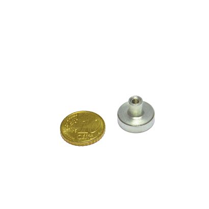 SmCo-potmagneet met draadbus 16 mm
