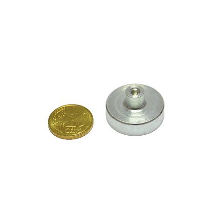 SmCo-potmagneet met draadbus 25 mm