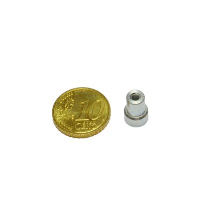 SmCo-potmagneet met draadbus 8 mm