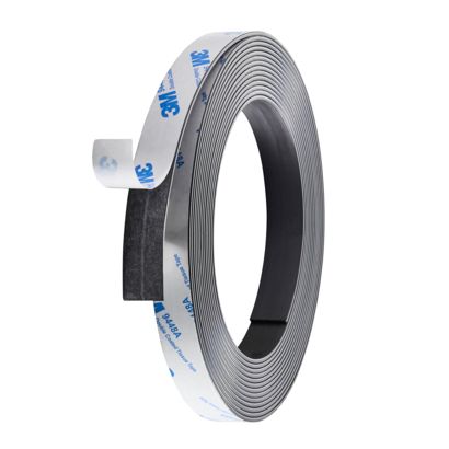 Magneetband, zelfklevend, sterk 15 mm | 5 m | 1,5 mm