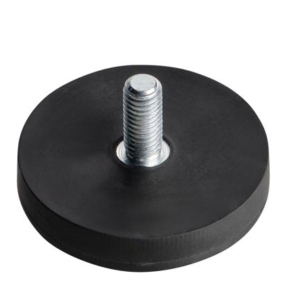 Magneet met rubbercoating met schroefdraad 31 mm | null | M5x12 mm