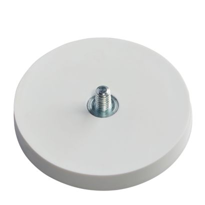 Magneet met rubbercoating met schroefdraad 43 mm | null | M4x6 mm