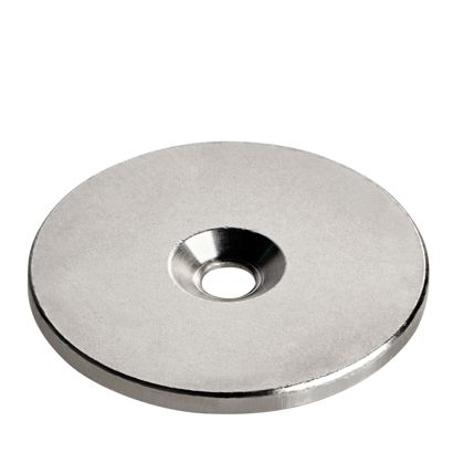 Metalen schijfjes met verzonken boorgat 42 mm