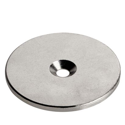 Metalen schijfjes met verzonken boorgat 50 mm