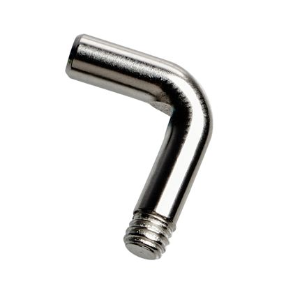 L-haak met M4 schroefdraad, 17 x 14 mm 