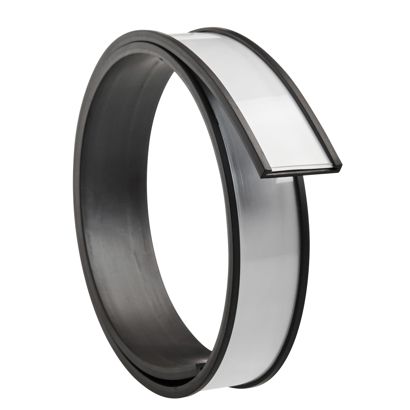 Etikethouder, C-profiel, magnetisch, secties 20 mm | 500 mm | niet zelfklevend 