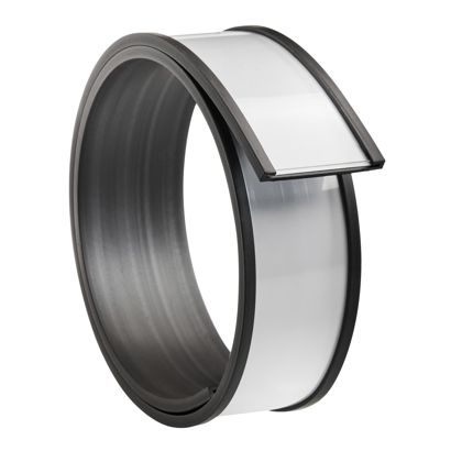 Etikethouder, C-profiel, magnetisch, secties 30 mm | 500 mm | niet zelfklevend 