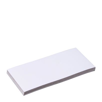 Magnetische labels beschrijfbaar 40 x 80 mm  | wit 