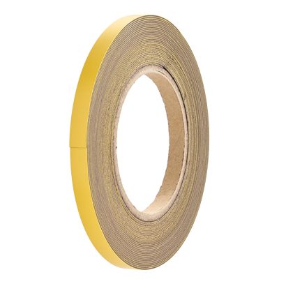 Gekleurd magneetband 10 mm | geel  | 10 m | 0.85 mm