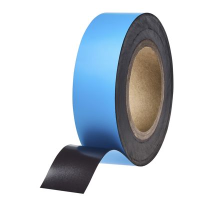 Gekleurd magneetband 40 mm | lichtblauw  | 10 m | 0.85 mm
