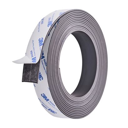 Magneetband, zelfklevend, sterk 25 mm | 5 m | 2 mm