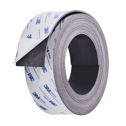 Magneetband, zelfklevend, sterk 50 mm | 2 mm | 5 m