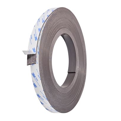 Magneetband, zelfklevend, sterk 25 mm | 3 mm | 15 m