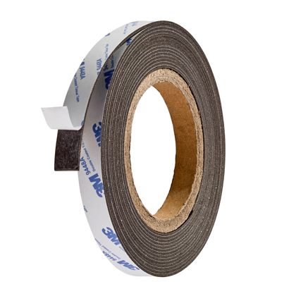 Neodymium magneetband, zelfklevend, extra sterk 15 mm | 300 g/cm² | 5 m | 1,5 mm