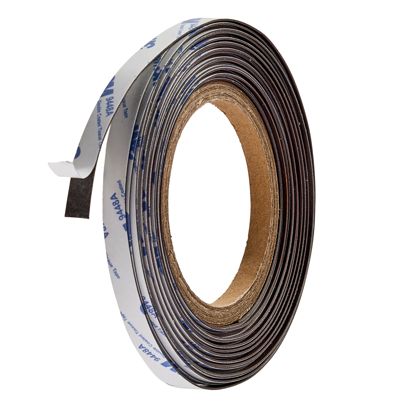Neodymium magneetband, zelfklevend, extra sterk 10 mm | 100 g/cm² | 10 m | 0,5 mm