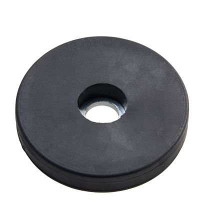 magneet met rubbercoating met cilindrisch boorgat 31 mm