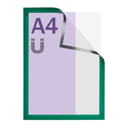Magneetframe A4, magnetisch groen 