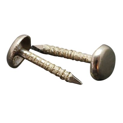 Siernagels voor staalboeken, 20 mm, ronde kop, vernikkeld 
