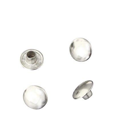 Dubbele holnieten, bovenste deel (kap), type A, 9 mm kopdiameter 