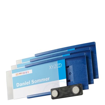 Naambadges MEET magnetisch donkerblauw 