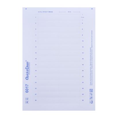 Printvel, blanco Amigo / Profil 20c, 60 x 17 mm