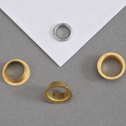 Flensringen/eyelets voor papier null | Nr. 9E - 7,7mm - 3,8mm