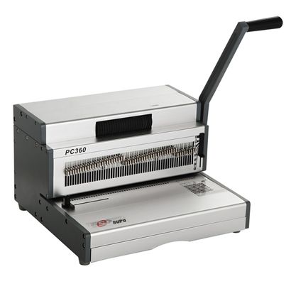 Spiraal inbindmachine PC360 voor PVC-Coils/spiraalbindruggen 4:1 deling 