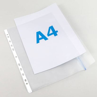 Showtassen A4 met klep, gekleurde rand null