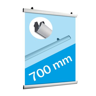 Posterstrips, aluminium, scharnierend 700 mm